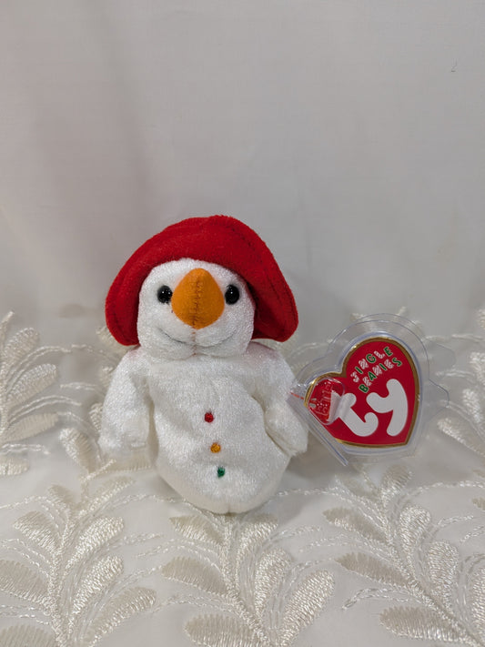 Ty Jingle Beanie - Chillin The Snowman (4in) Christmas Tree Ornament - Vintage Beanies Canada
