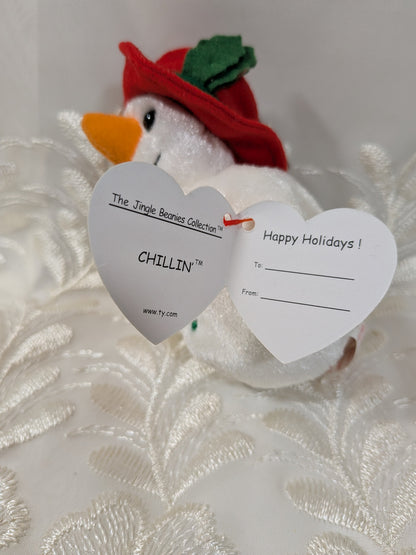 Ty Jingle Beanie - Chillin The Snowman (4in) Christmas Tree Ornament - Vintage Beanies Canada