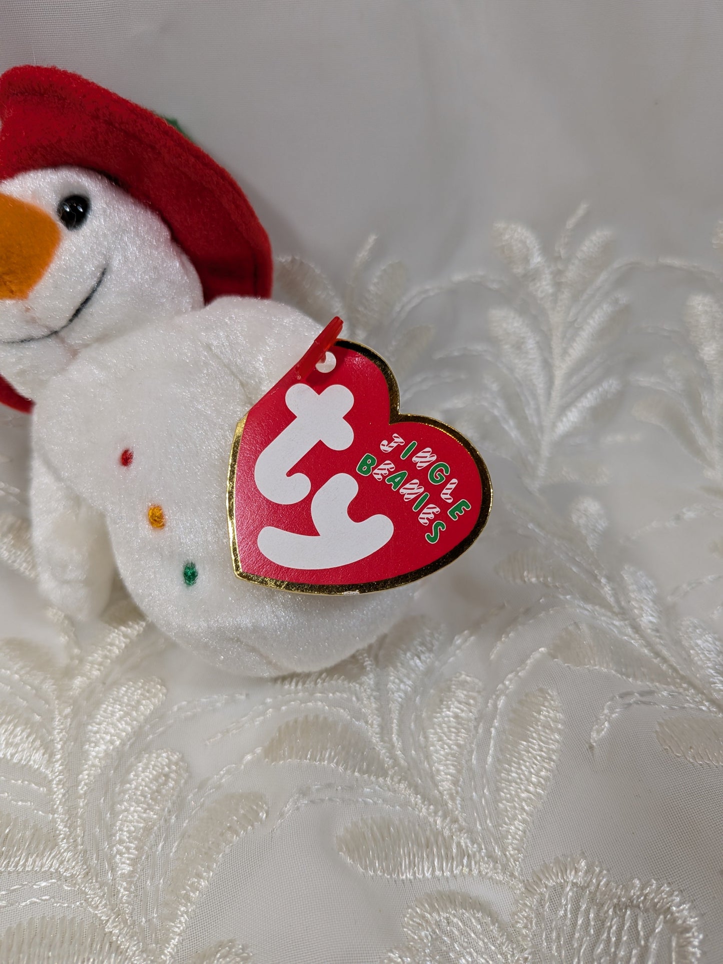 Ty Jingle Beanie - Chillin The Snowman (4in) Christmas Tree Ornament - Vintage Beanies Canada