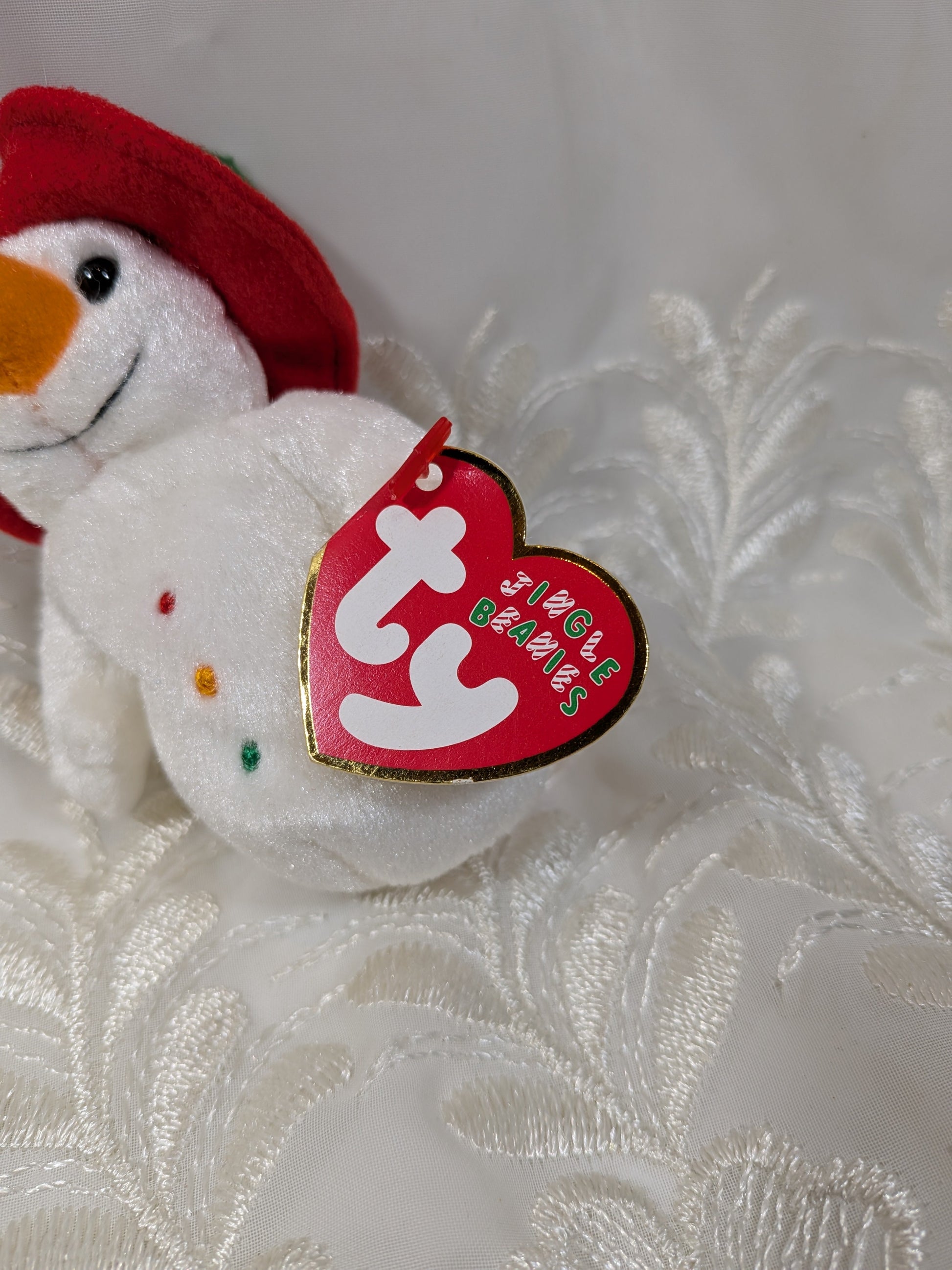 Ty Jingle Beanie - Chillin The Snowman (4in) Christmas Tree Ornament - Vintage Beanies Canada