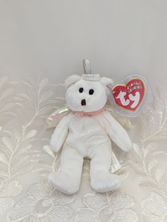 Ty Jingle Beanie - Halo The Angel Bear (5in) Christmas Ornament - Vintage Beanies Canada