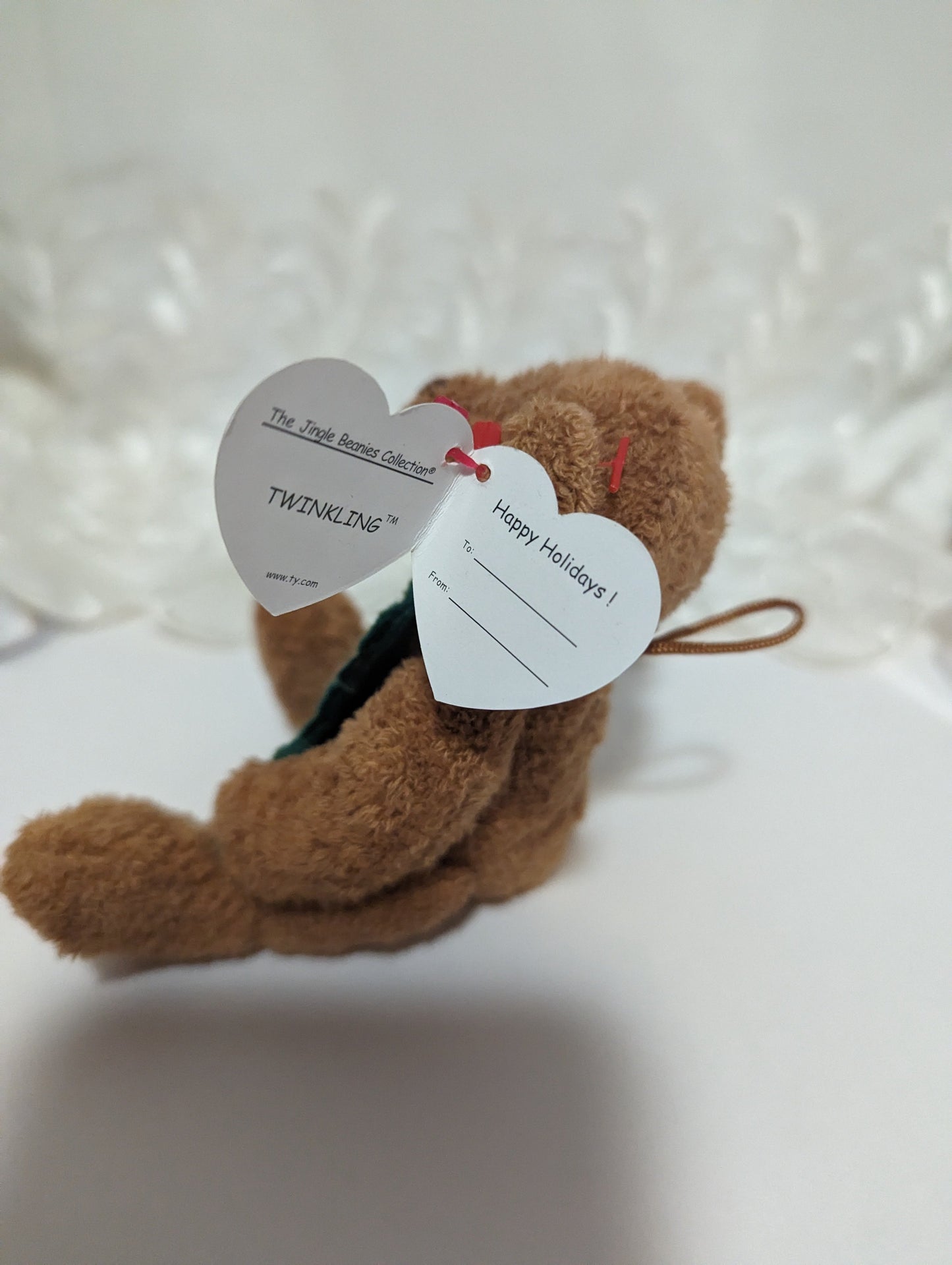 Ty Jingle Beanie - Twinkling The Bear (4in) Christmas Ornament - Vintage Beanies Canada