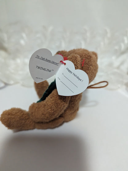 Ty Jingle Beanie - Twinkling The Bear (4in) Christmas Ornament - Vintage Beanies Canada