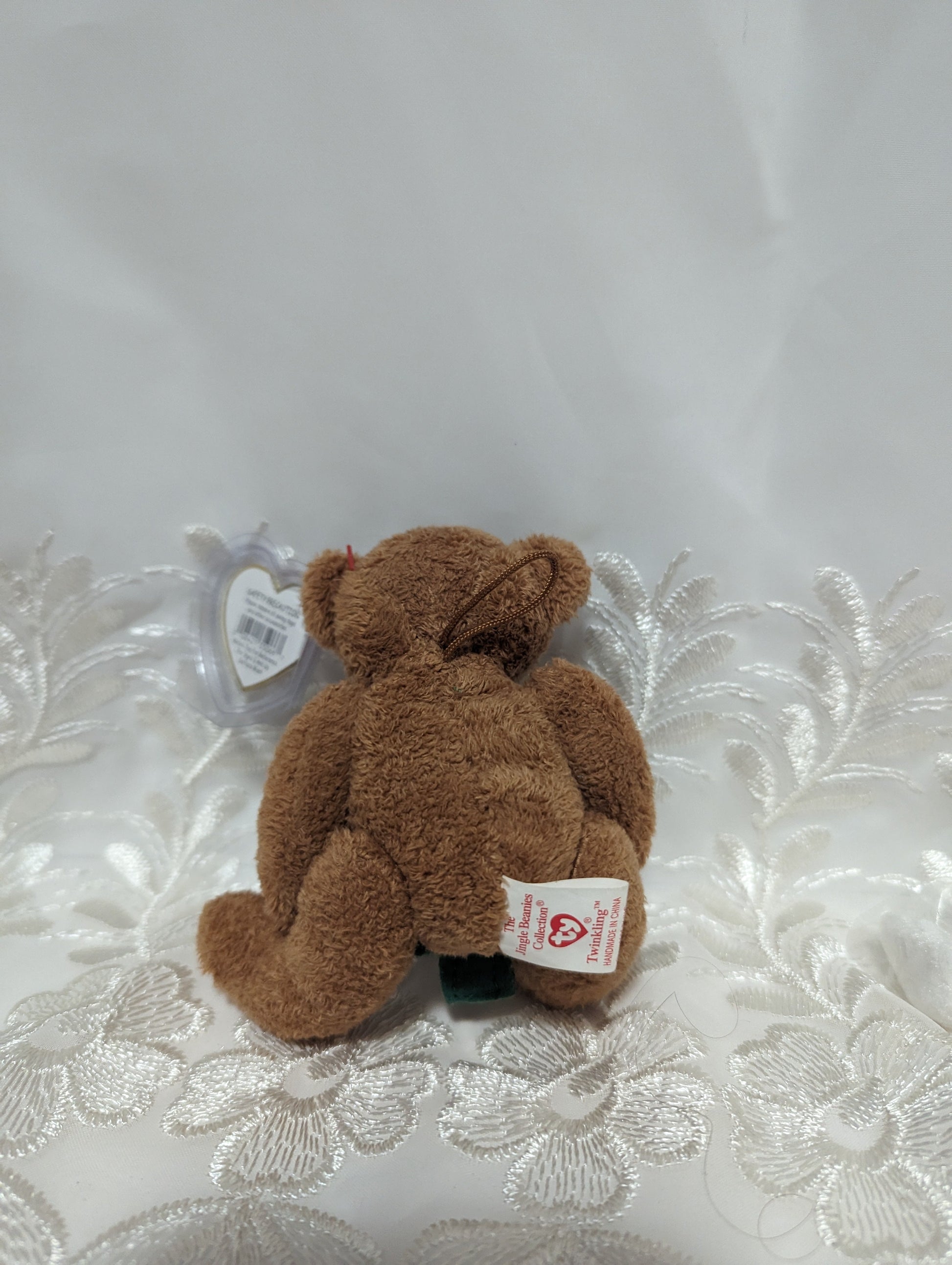Ty Jingle Beanie - Twinkling The Bear (4in) Christmas Ornament - Vintage Beanies Canada