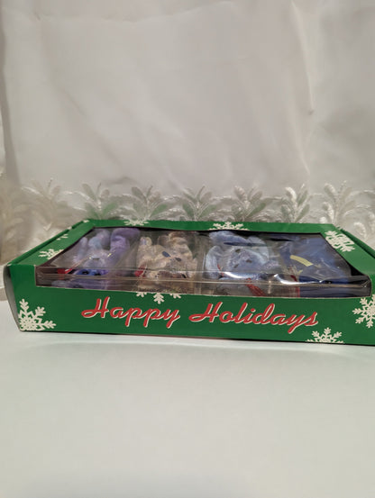 Ty Jingle Beanies - Clubby The Bears Christmas Ornaments Set (4in) Pre-owned - Vintage Beanies Canada