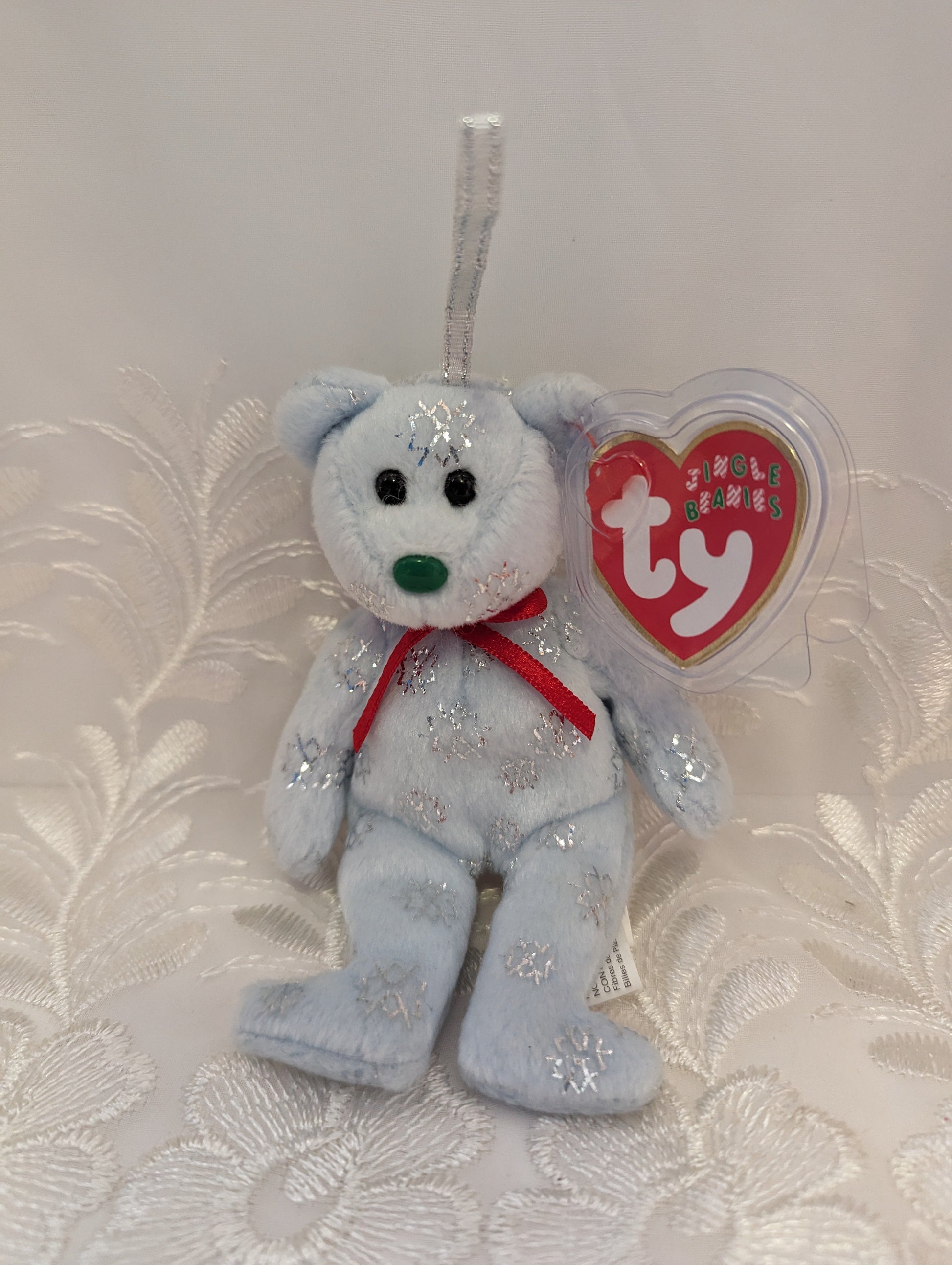 Ty Jingle Beanies - Flaky The Bear (5in) Christmas Tree Decor - Vintage Beanies Canada