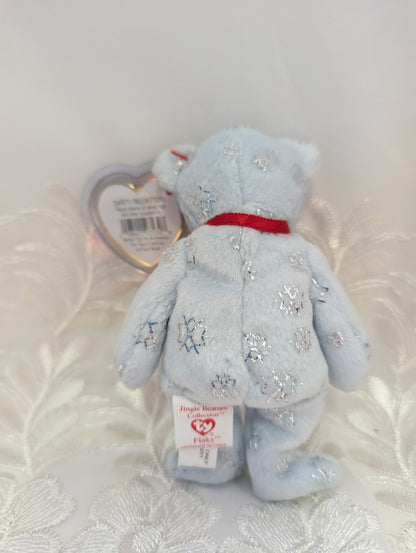 Ty Jingle Beanies - Flaky The Bear (5in) Christmas Tree Decor - Vintage Beanies Canada