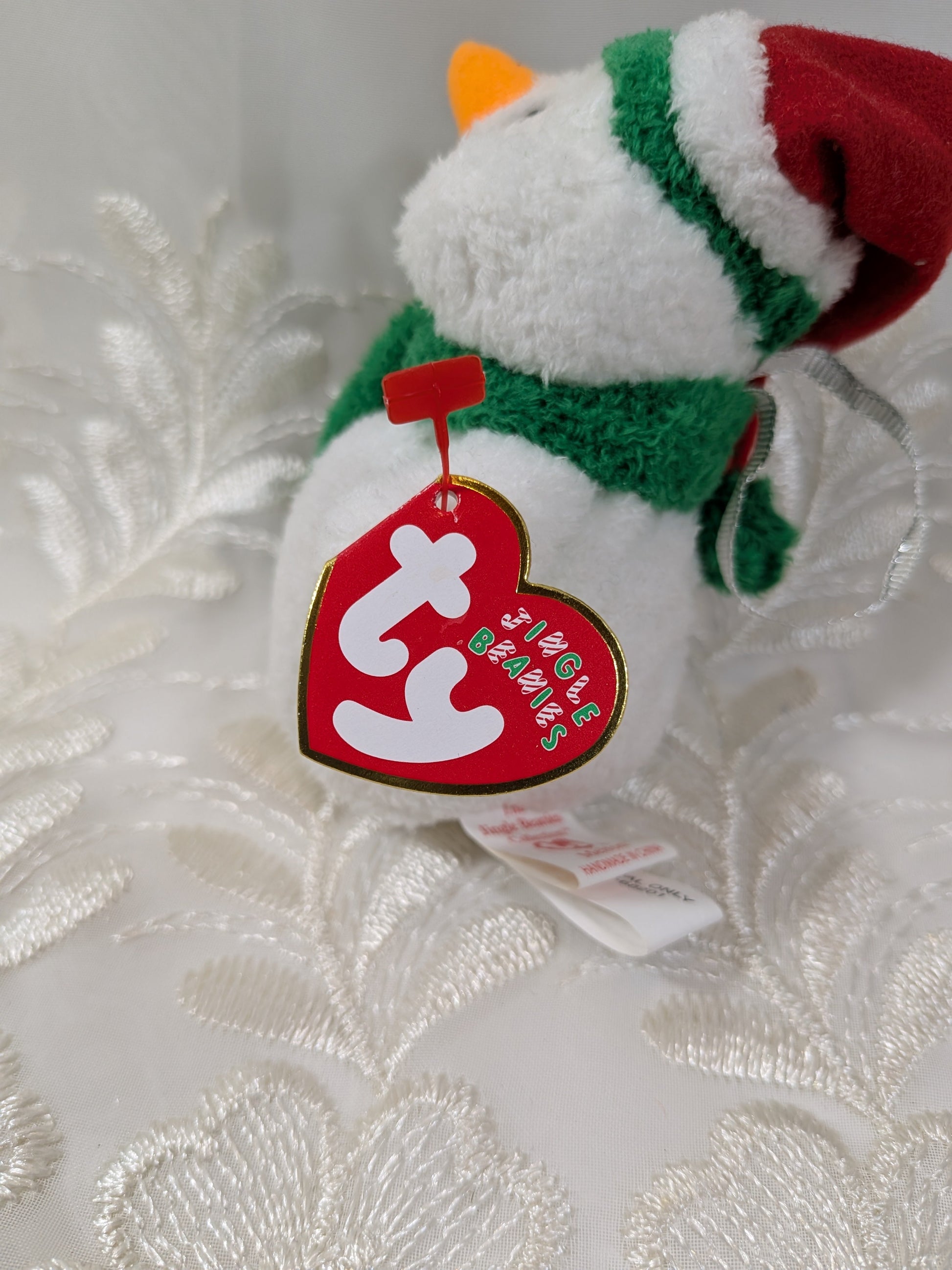 Ty Jingle Beanies - Melton The Snowman (4in) Christmas Tree Ornament - Vintage Beanies Canada