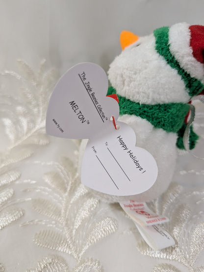 Ty Jingle Beanies - Melton The Snowman (4in) Christmas Tree Ornament - Vintage Beanies Canada