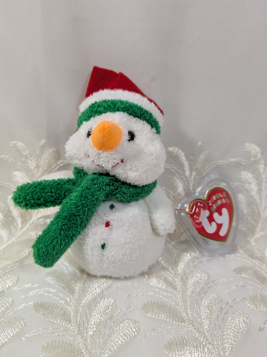 Ty Jingle Beanies - Melton The Snowman (4in) Christmas Tree Ornament - Vintage Beanies Canada
