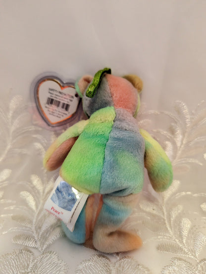 Ty Jingle Beanies - Peace The Bear (5in) Christmas Tree Decor - Vintage Beanies Canada