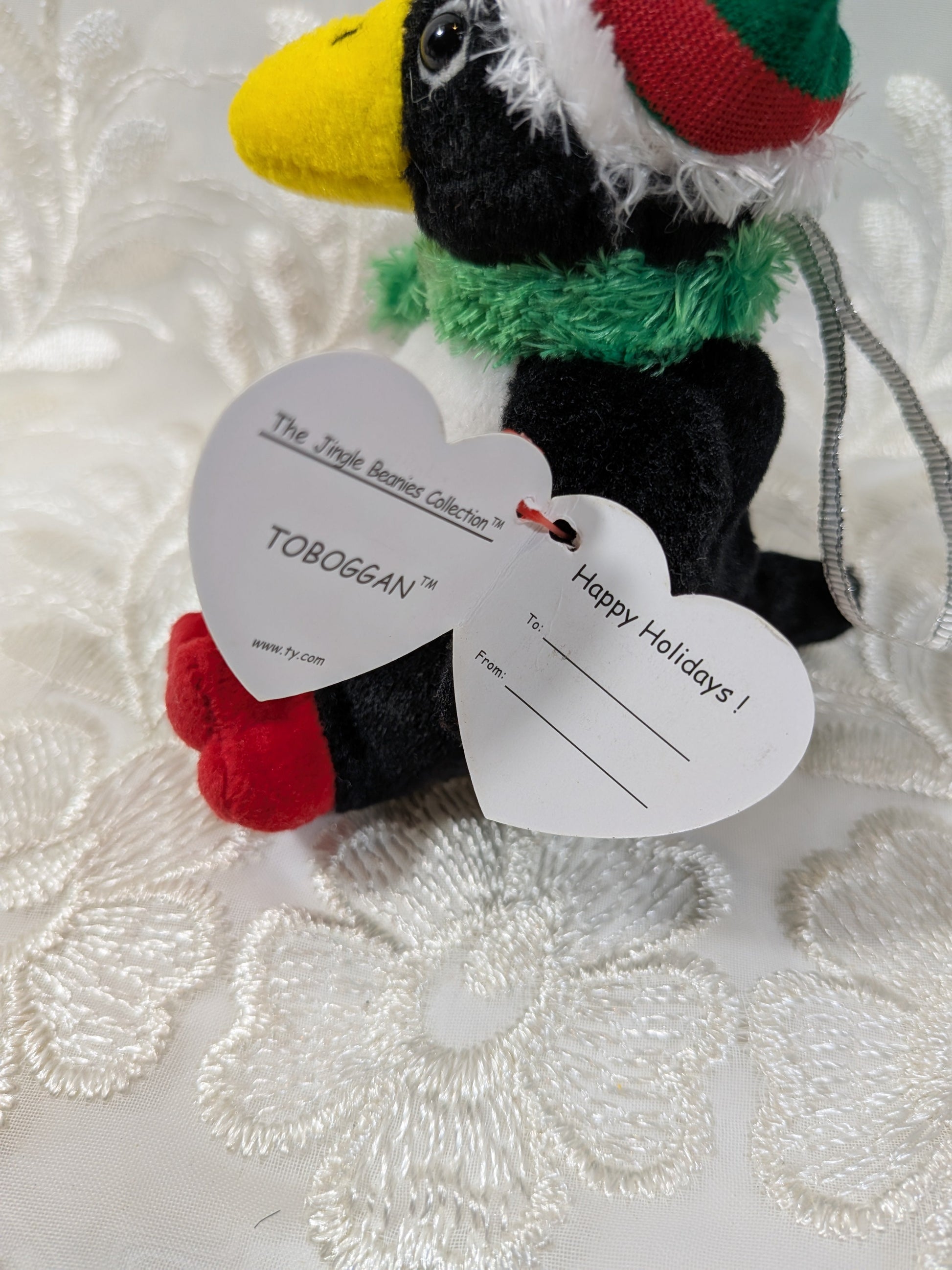 Ty Jingle Beanies - Toboggan The Penguin (4 In) Christmas Tree Ornament - Vintage Beanies Canada