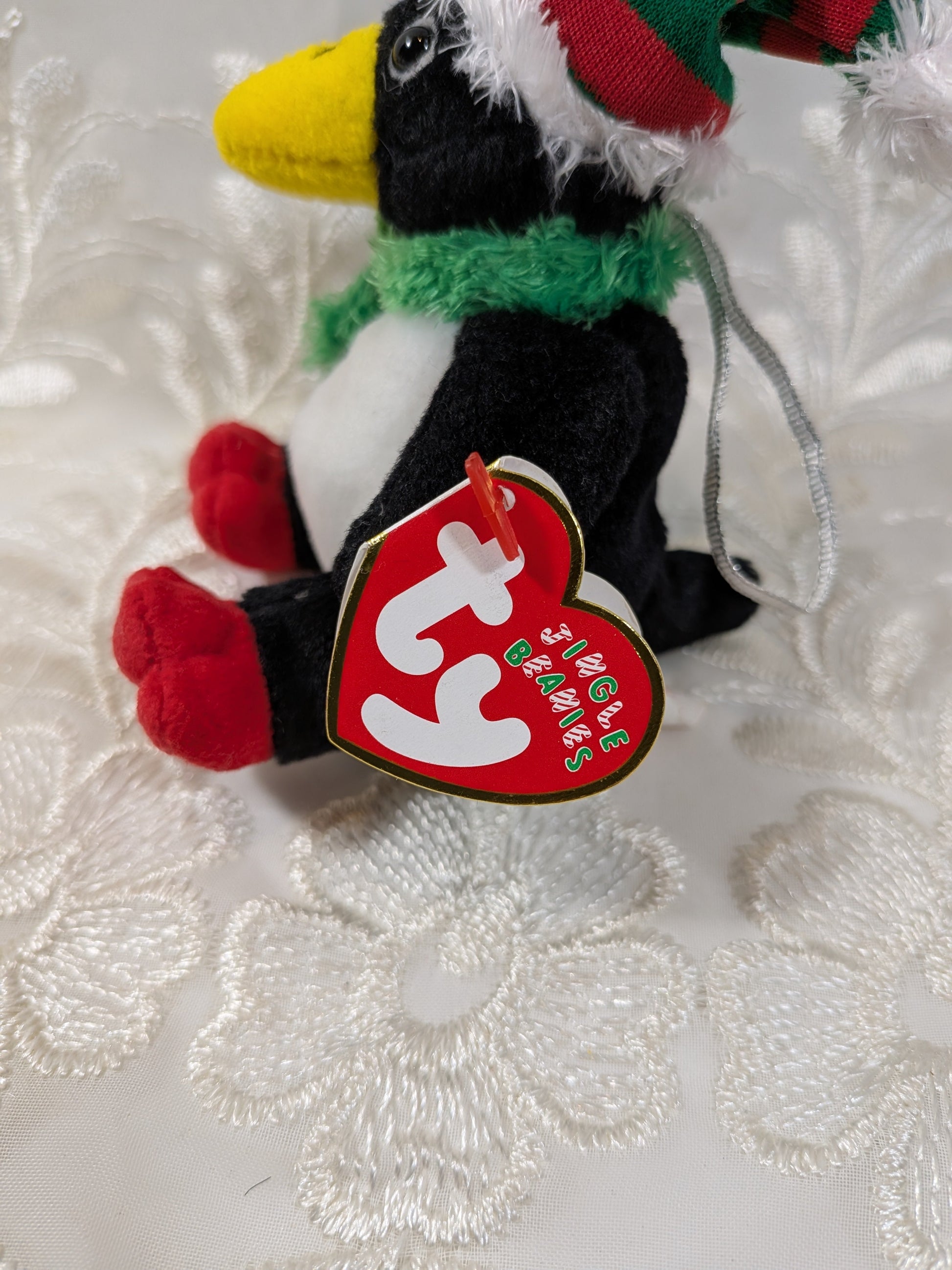 Ty Jingle Beanies - Toboggan The Penguin (4 In) Christmas Tree Ornament - Vintage Beanies Canada