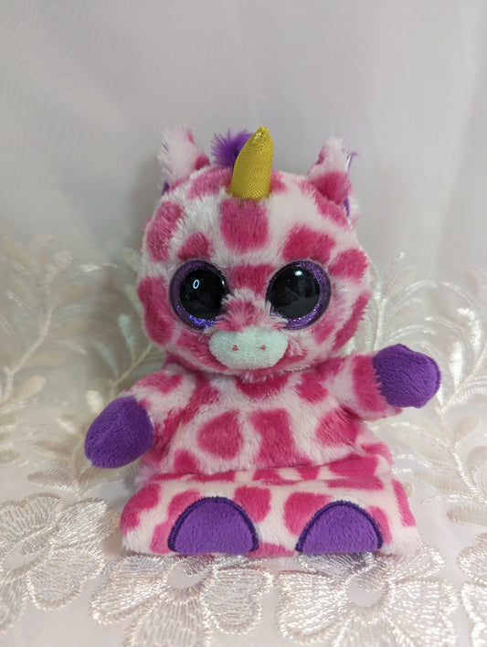 Ty Peek-a-boo - Uni The Pink Unicorn (4in) No Hang Tag, Scuffed Eye - Vintage Beanies Canada