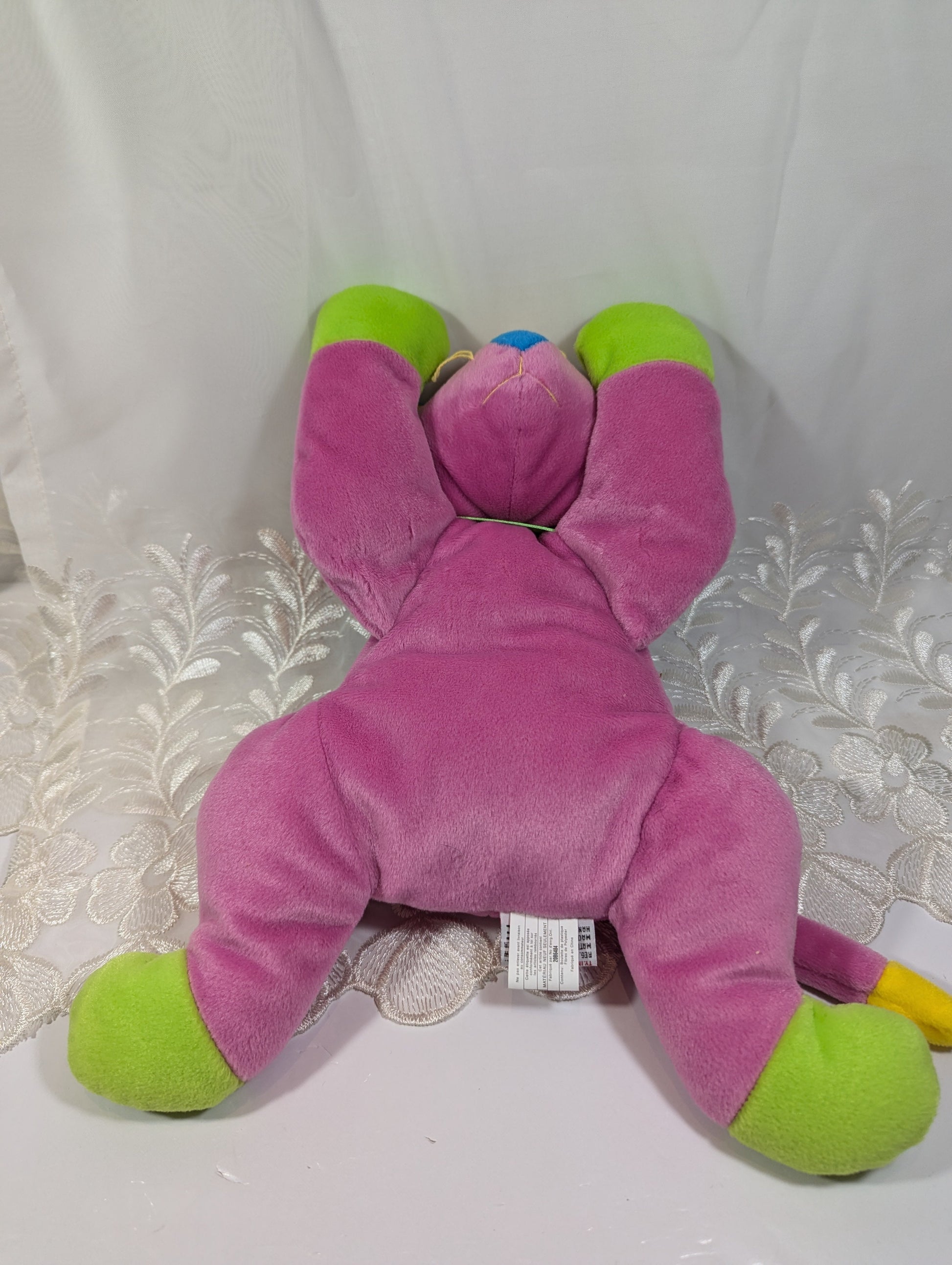 Ty Pillow Pal - Meow The Pink Cat (13in) Creased tag - Vintage Beanies Canada
