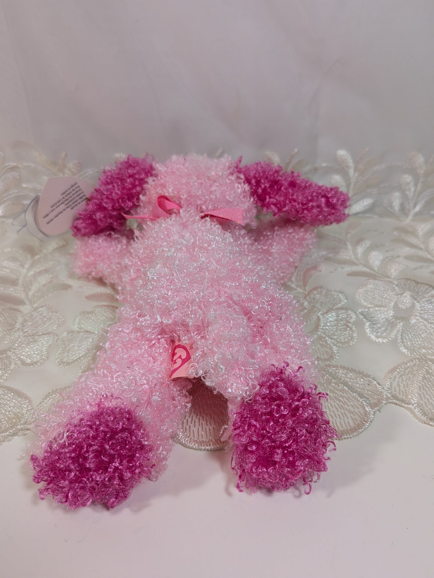 Ty Pinkys Collection - Sparkles The Pink Dog (8in) Creased Hang Tag - Vintage Beanies Canada