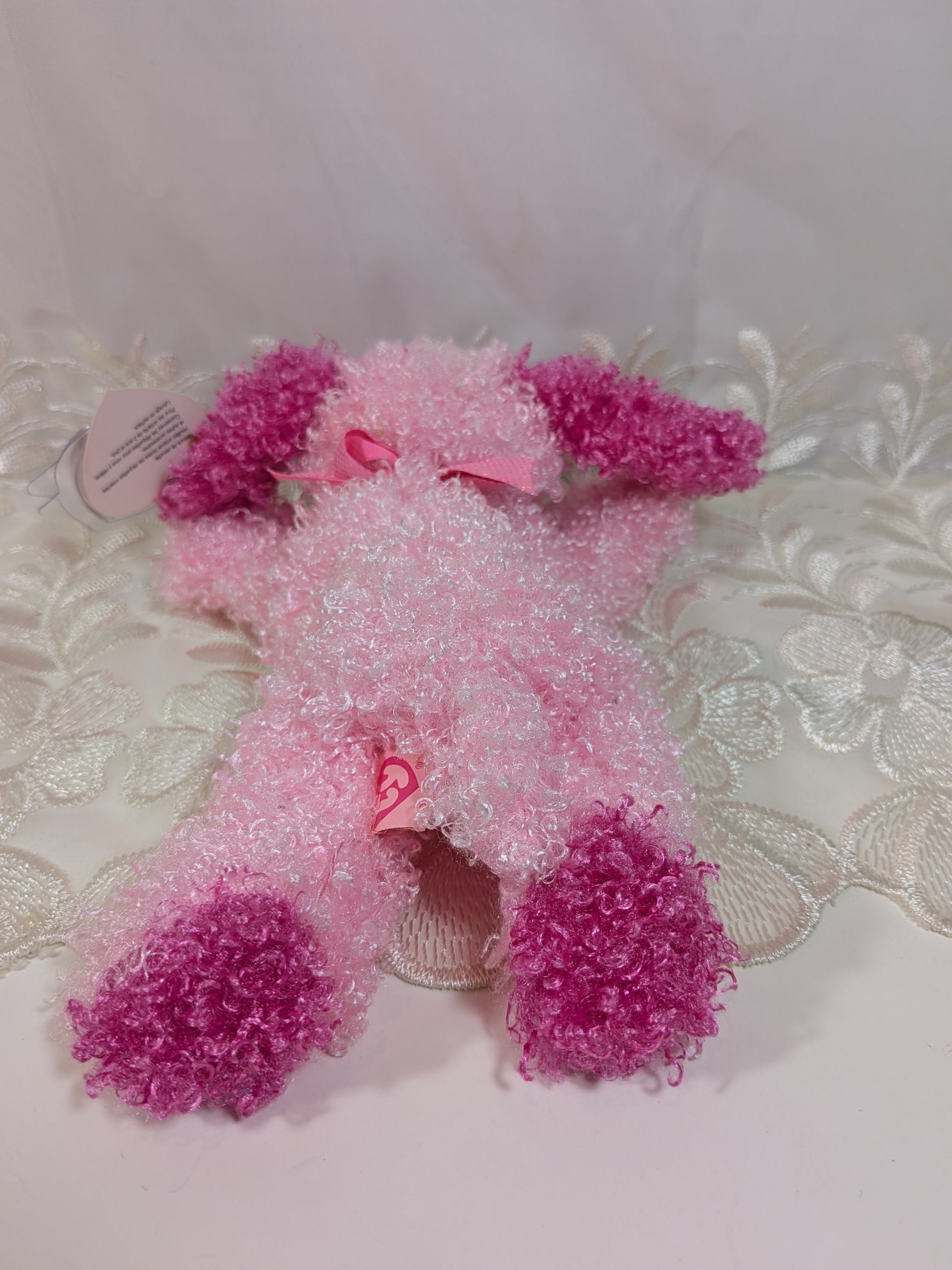 Ty Pinkys Collection - Sparkles The Pink Dog (8in) Creased Hang Tag - Vintage Beanies Canada