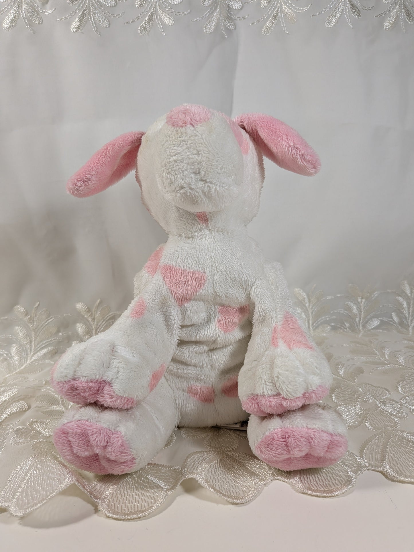 Ty Pluffies - Baby Pup Pink The Dog (9in) *Rare* Pre-Owned condition - Vintage Beanies Canada