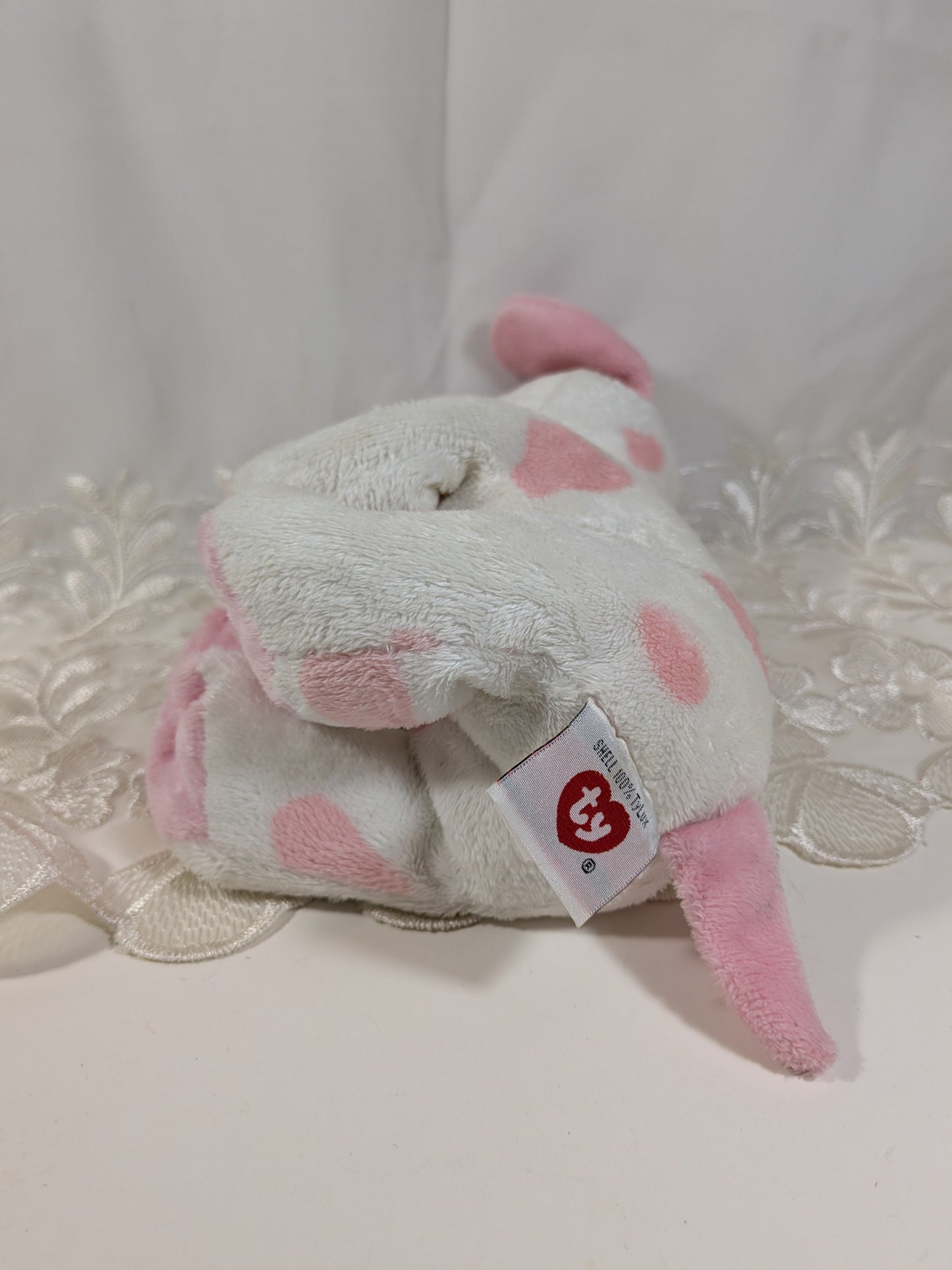 Ty Pluffies - Baby Pup Pink The Dog (9in) *Rare* Pre-Owned condition - Vintage Beanies Canada