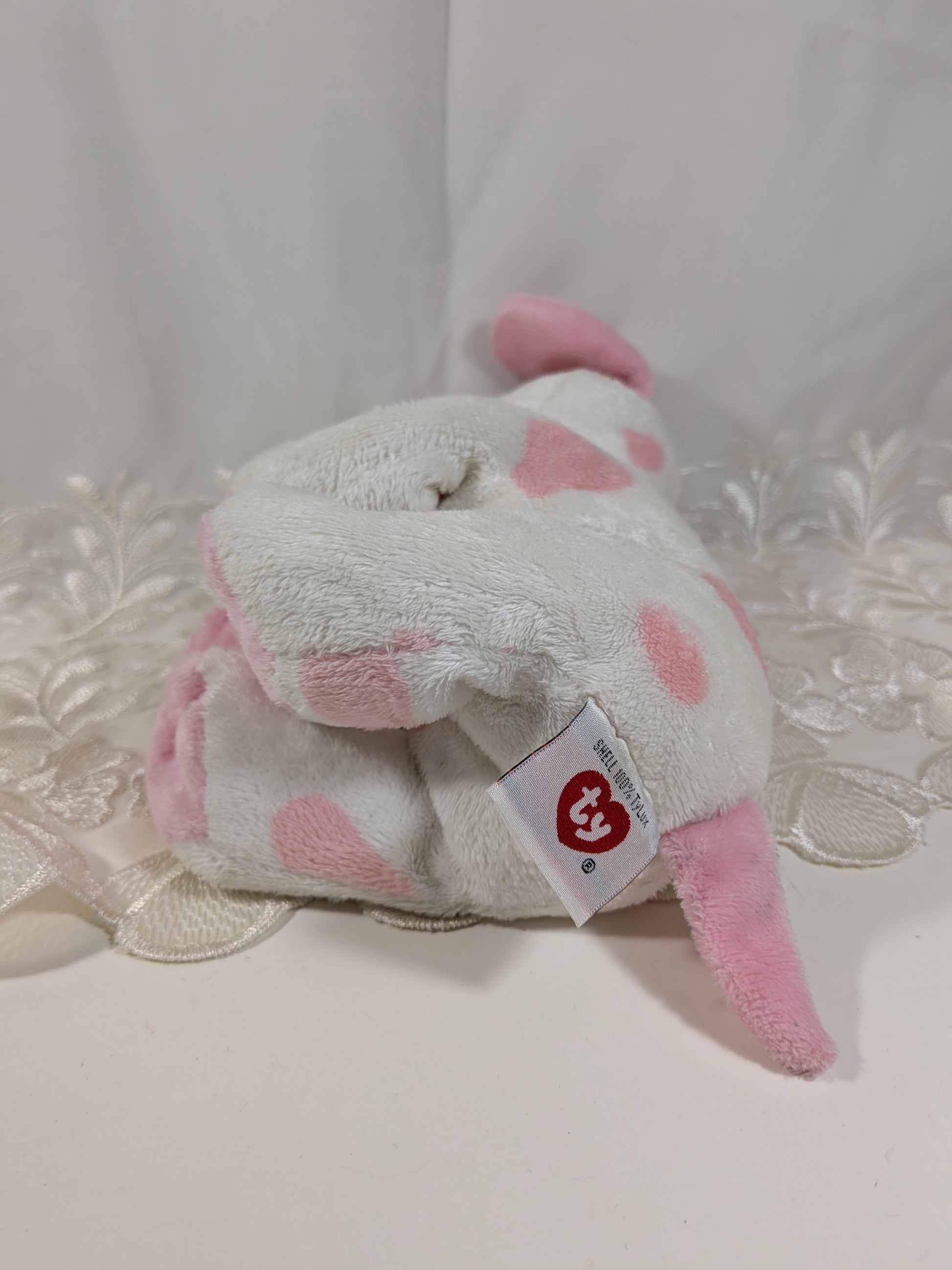 Ty Pluffies - Baby Pup Pink The Dog (9in) *Rare* Pre-Owned condition - Vintage Beanies Canada