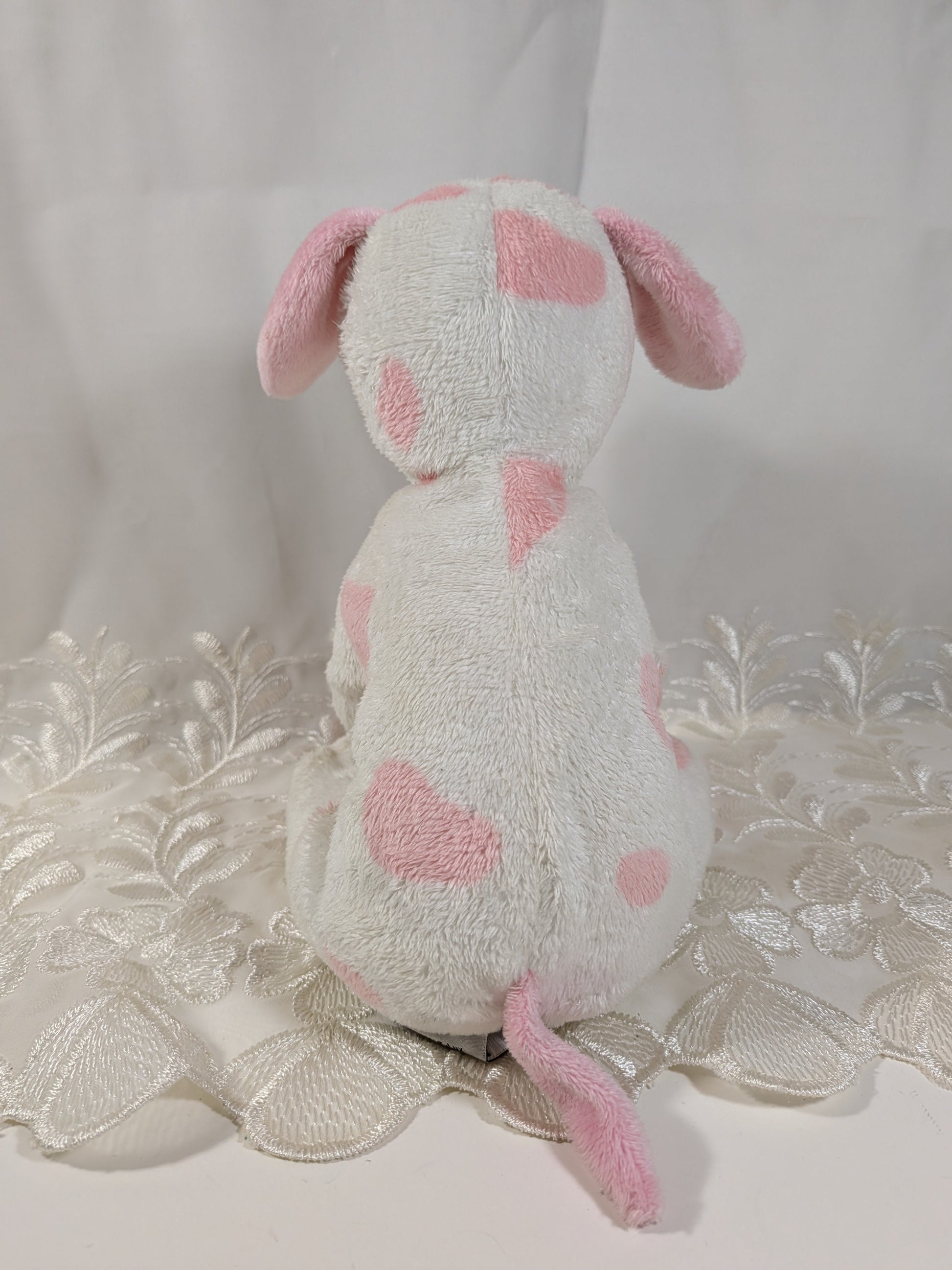 Ty Pluffies - Baby Pup Pink The Dog (9in) *Rare* Pre-Owned condition - Vintage Beanies Canada
