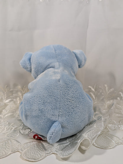 TY Pluffies - Baby Woods Blue the Bear (9 in) No Tag - Vintage Beanies Canada