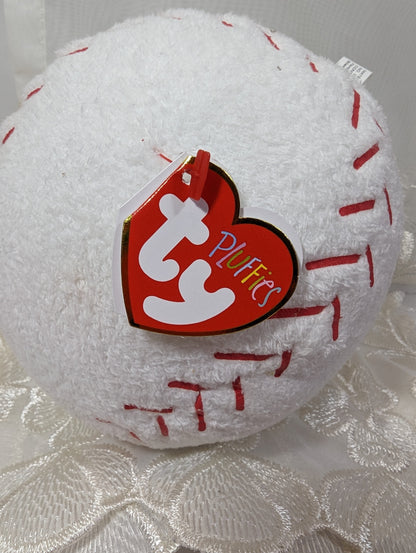 Ty Pluffies - Baseball (5in) - Vintage Beanies Canada