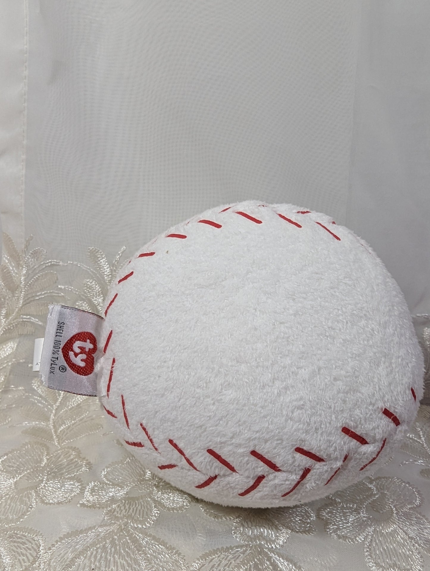 Ty Pluffies - Baseball (5in) - Vintage Beanies Canada