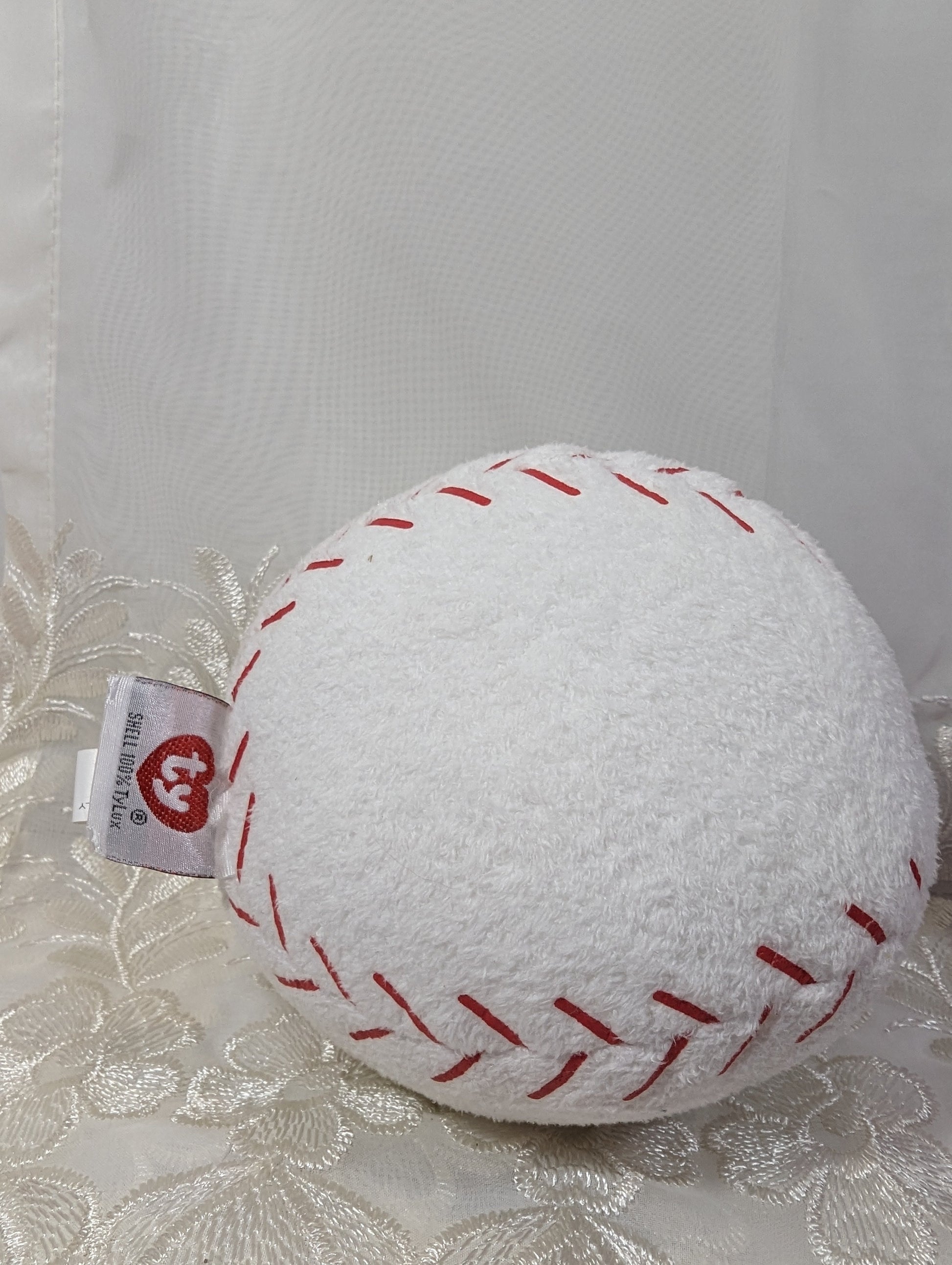 Ty Pluffies - Baseball (5in) - Vintage Beanies Canada