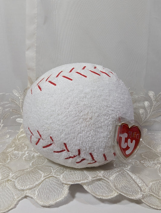 Ty Pluffies - Baseball (5in) - Vintage Beanies Canada