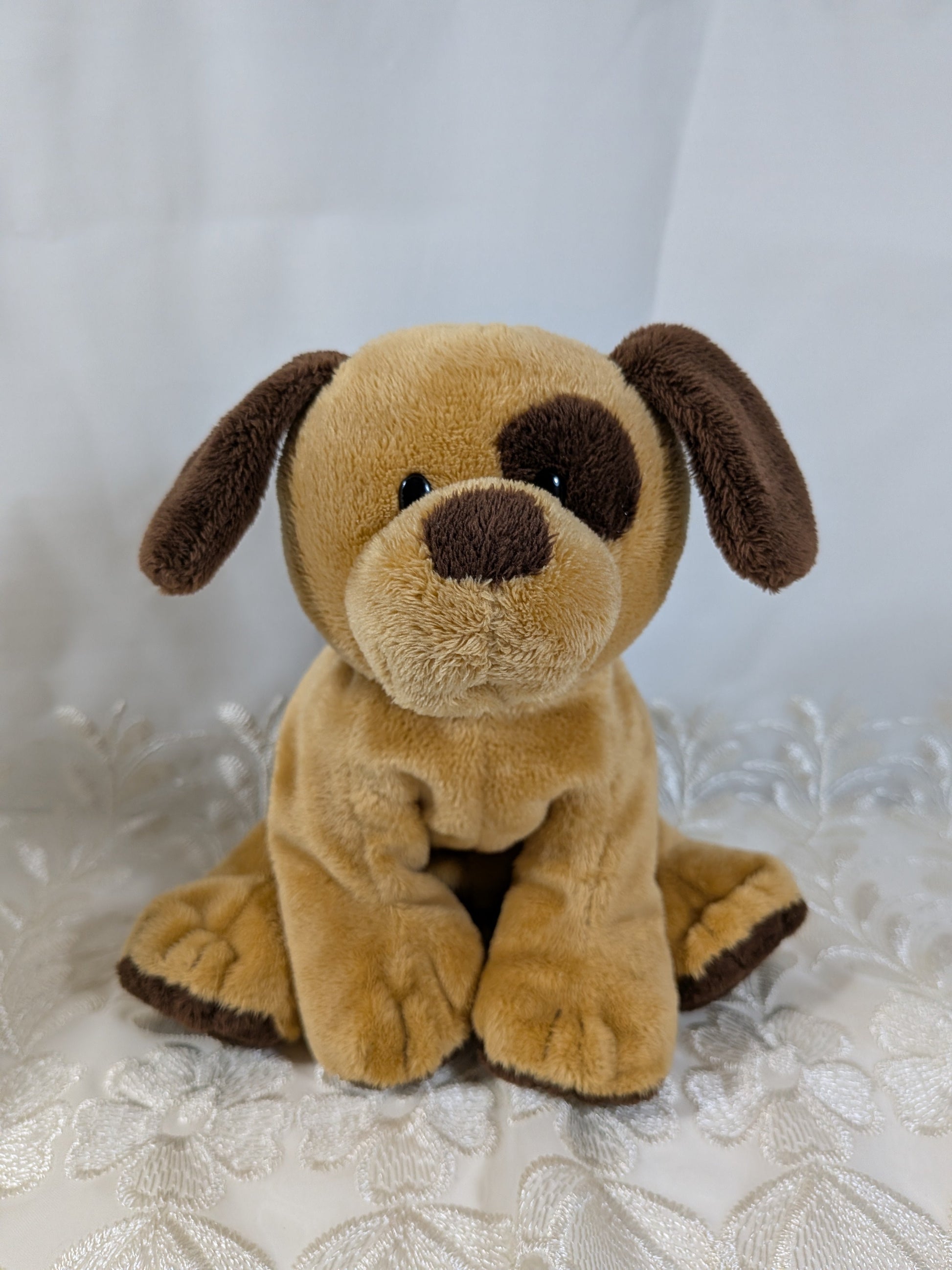 Ty Pluffies Collection - Barkers the Dog (9in) *Rare* No Tag - Vintage Beanies Canada