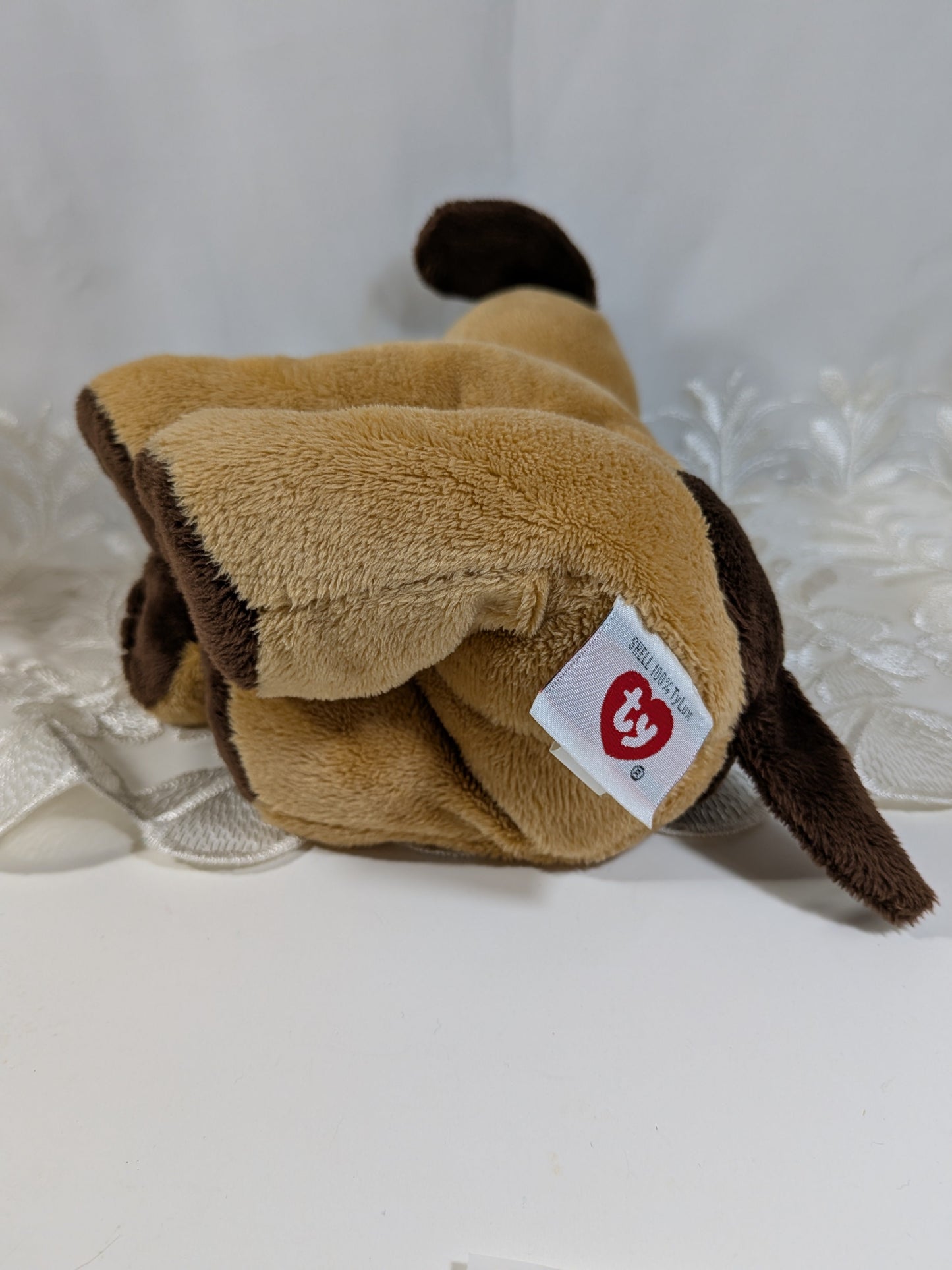 Ty Pluffies Collection - Barkers the Dog (9in) *Rare* No Tag - Vintage Beanies Canada