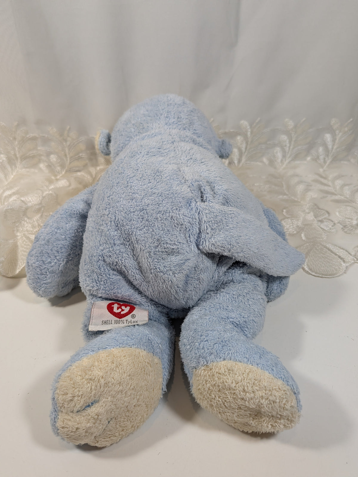 Ty Pluffies Collection - Dangles The Blue Monkey (10in) *Rare* No tag - Vintage Beanies Canada