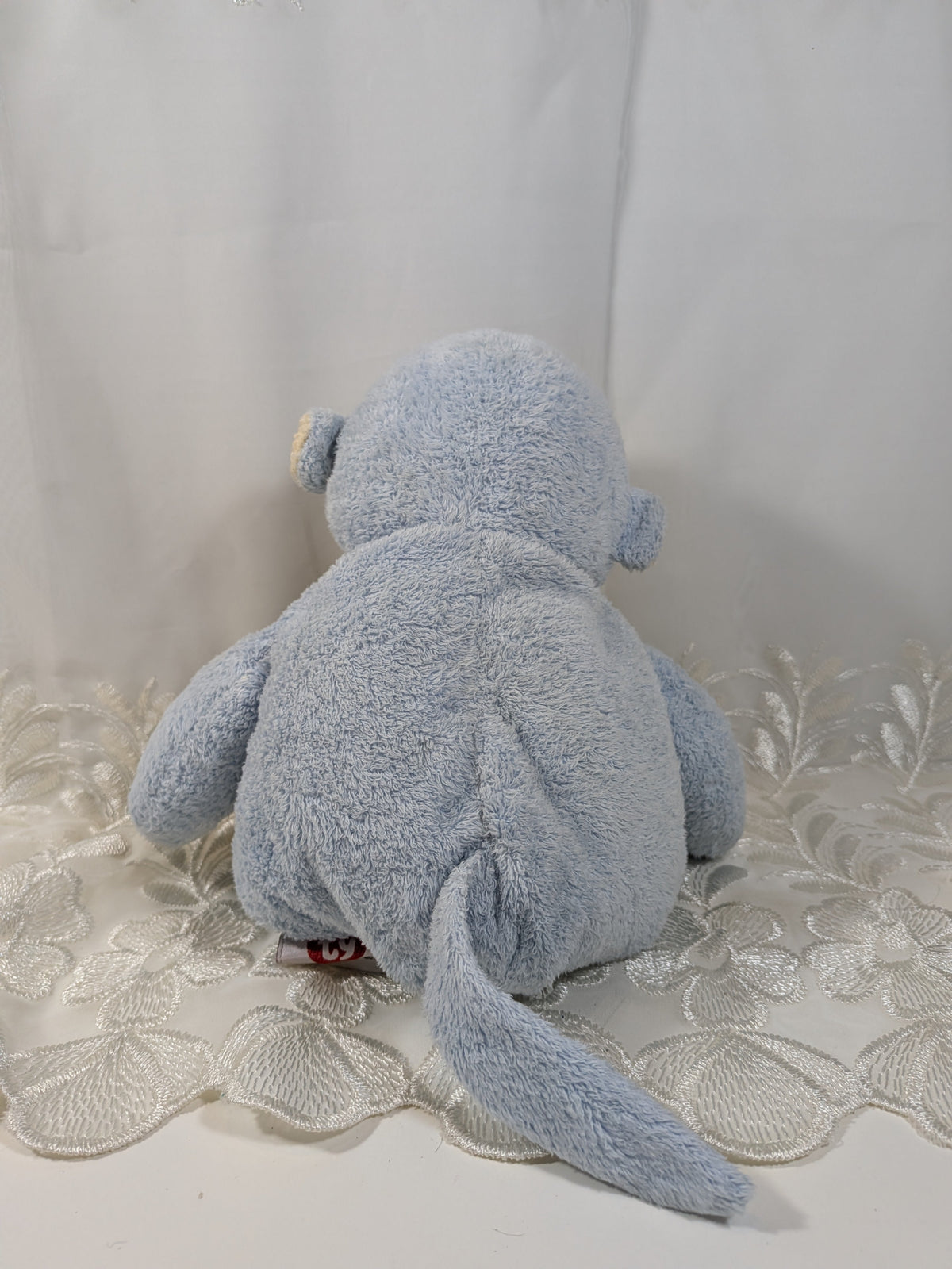 Ty Pluffies Collection - Dangles The Blue Monkey (10in) *Rare* No tag - Vintage Beanies Canada