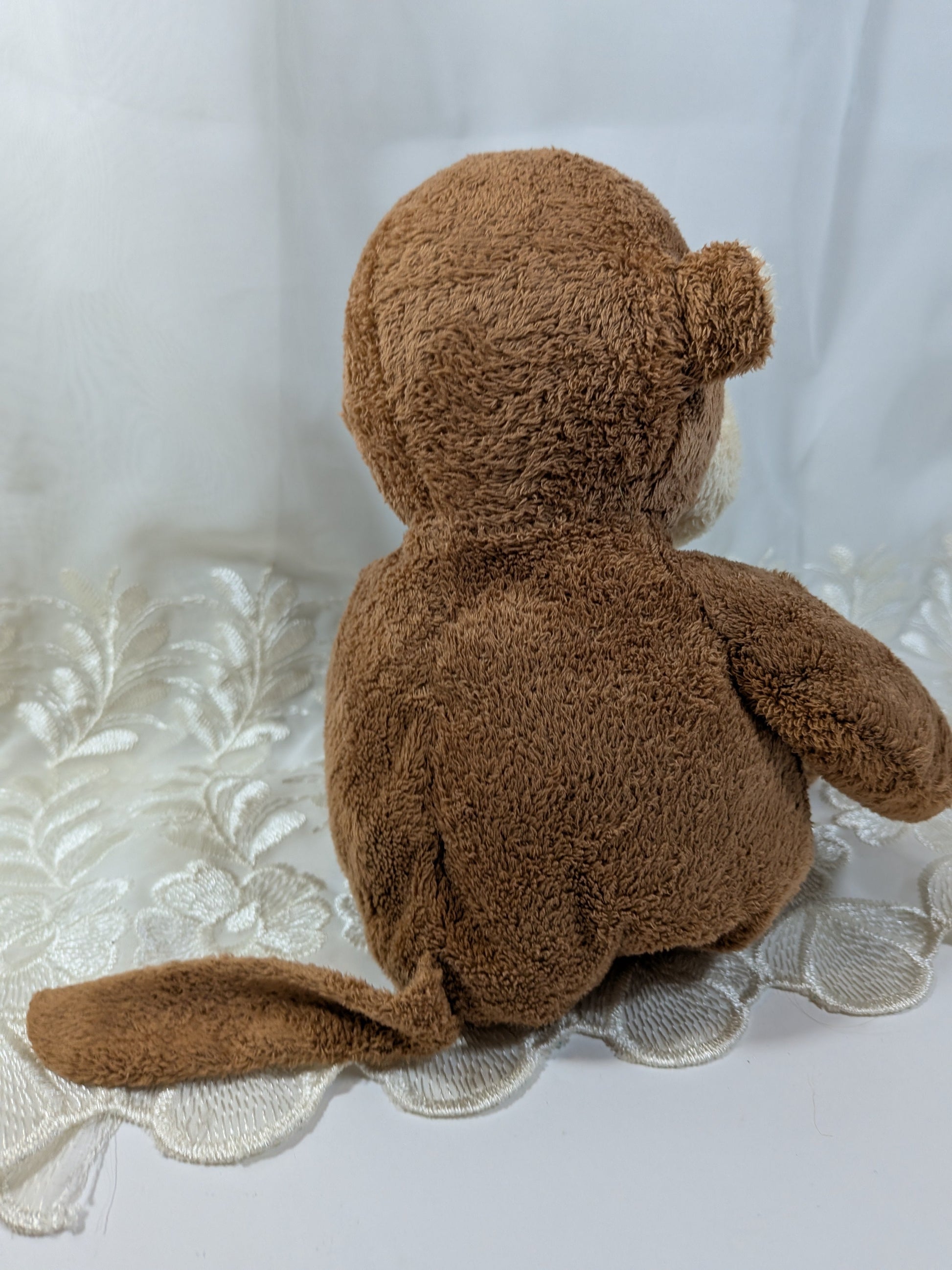 Ty Pluffies Collection - Dangles The Brown Monkey (11in) No hang tag. - Vintage Beanies Canada