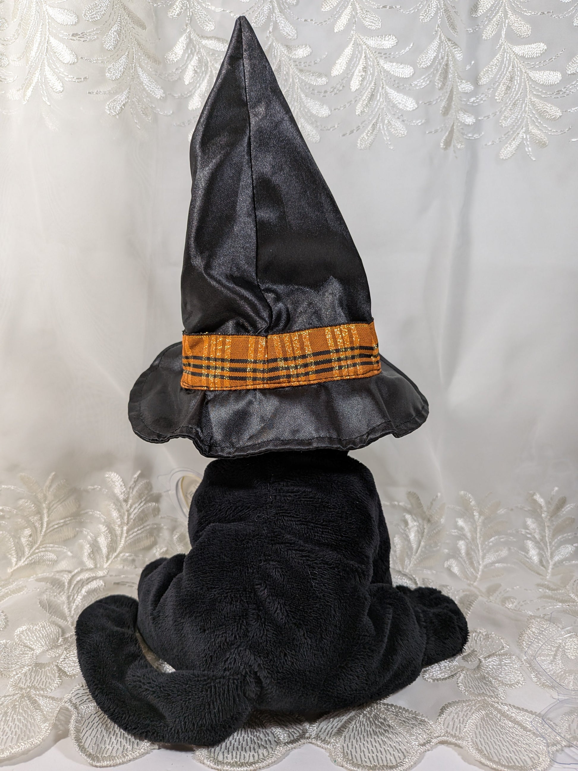 Ty Pluffies Collection - Merlin the Halloween cat (7in) - Vintage Beanies Canada