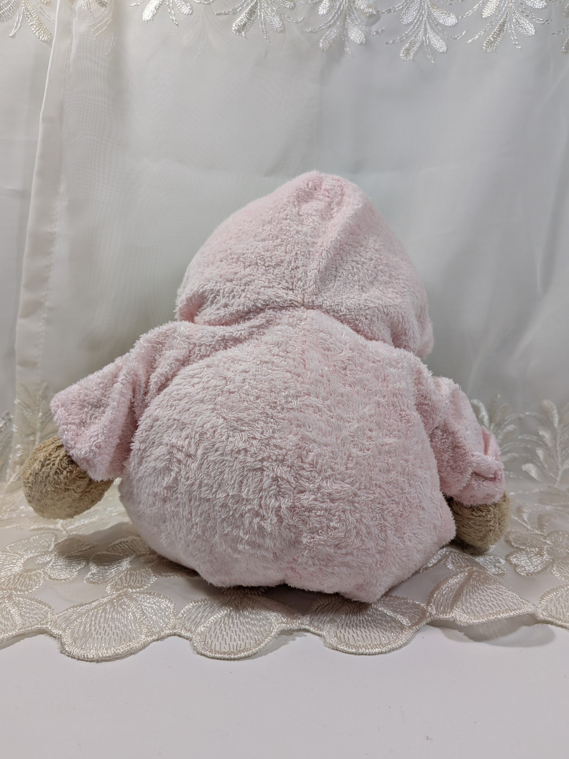Ty Pluffies Collection - Pink PJ Bear (12in) Love To Baby - Non - removable Pajamas - No Hang Tag - Vintage Beanies Canada