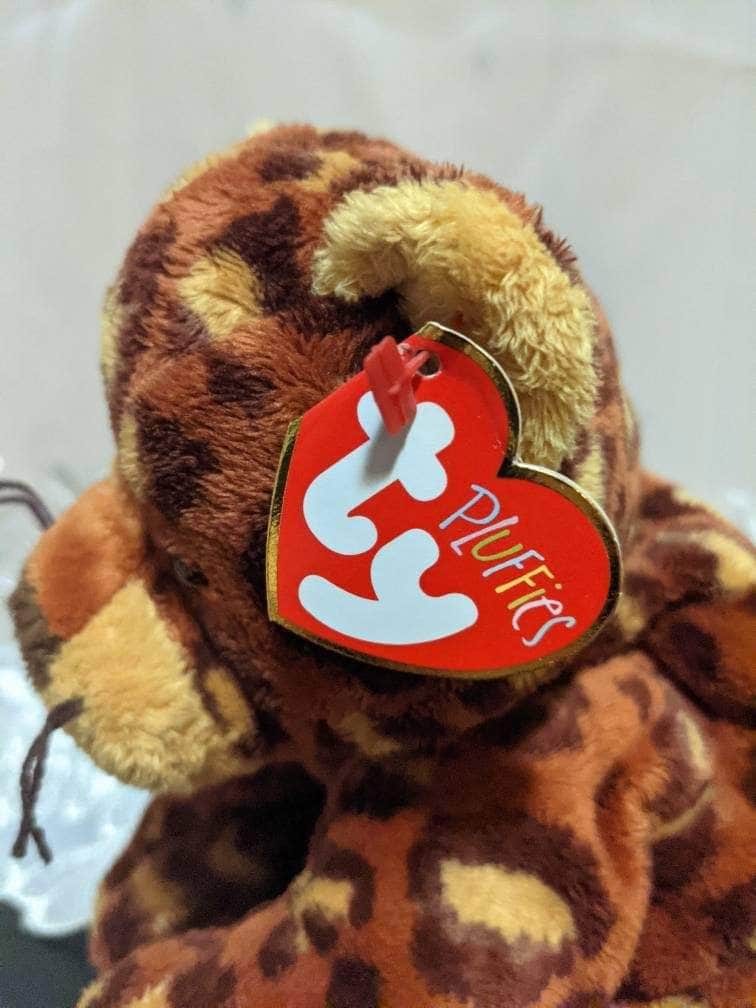 Ty Pluffies Collection - Pokey The Leopard (8.5in) Near Mint - Vintage Beanies Canada