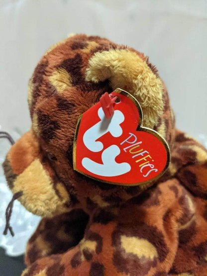 Ty Pluffies Collection - Pokey The Leopard (8.5in) Near Mint - Vintage Beanies Canada
