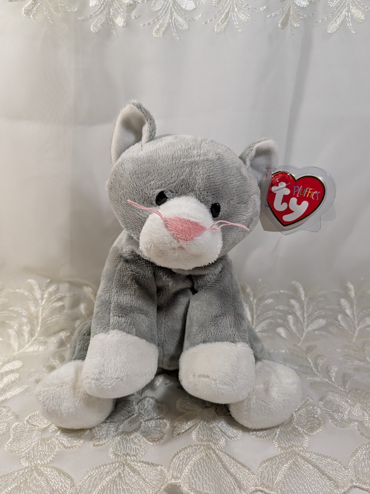 Ty Pluffies Collection - Pursley the Cat Plush (10in) - Vintage Beanies Canada