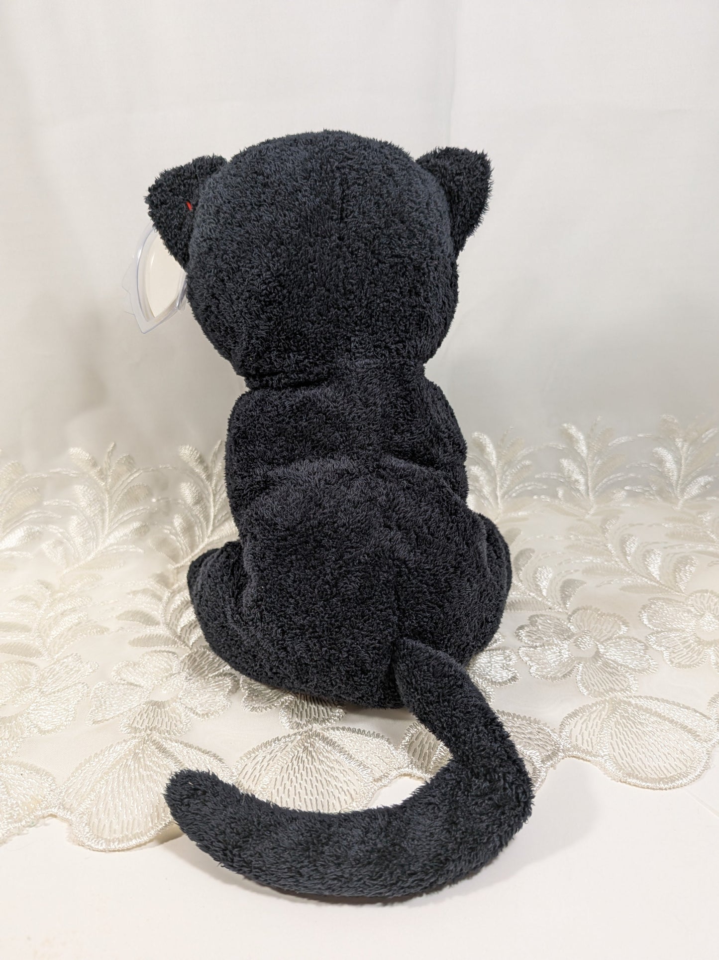 Ty Pluffies Collection - Trickery The Black Halloween Cat (10in) Near Mint Tag - Vintage Beanies Canada