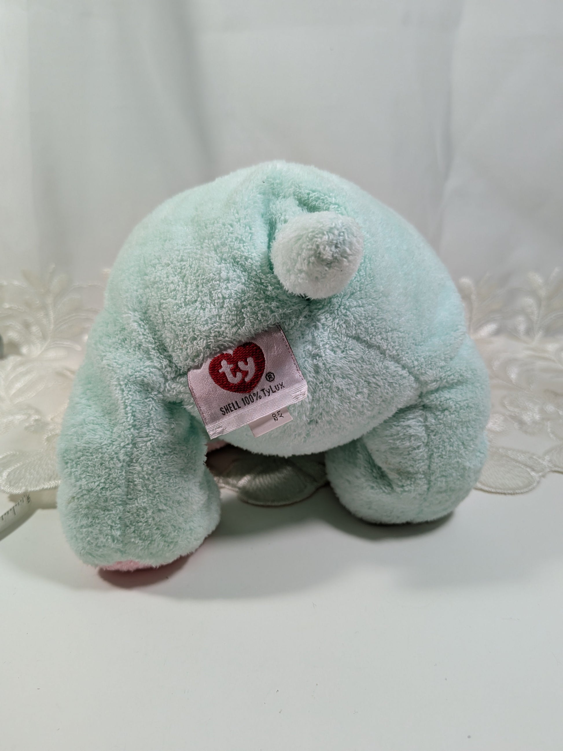 Ty Pluffies Collection - Tubby The Hippo (9in) *Rare* Near Mint - See Photos - Vintage Beanies Canada