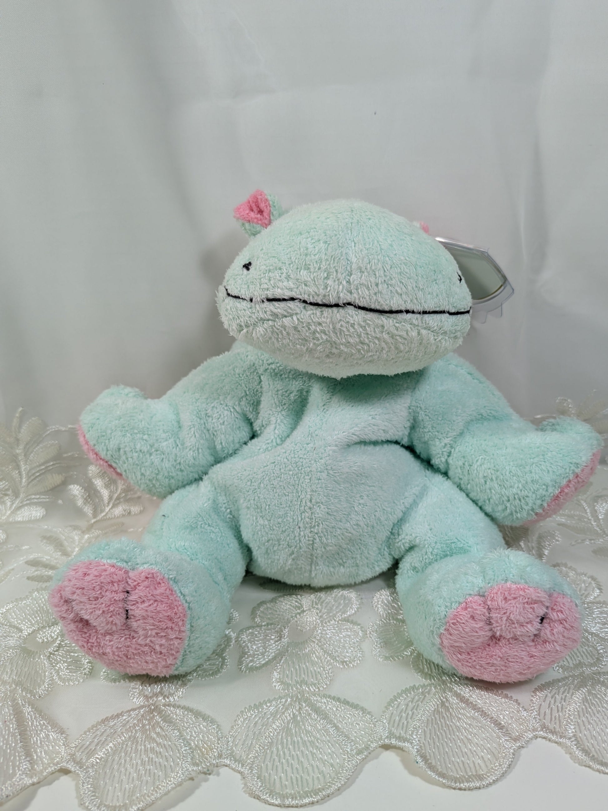 Ty Pluffies Collection - Tubby The Hippo (9in) *Rare* Near Mint - See Photos - Vintage Beanies Canada