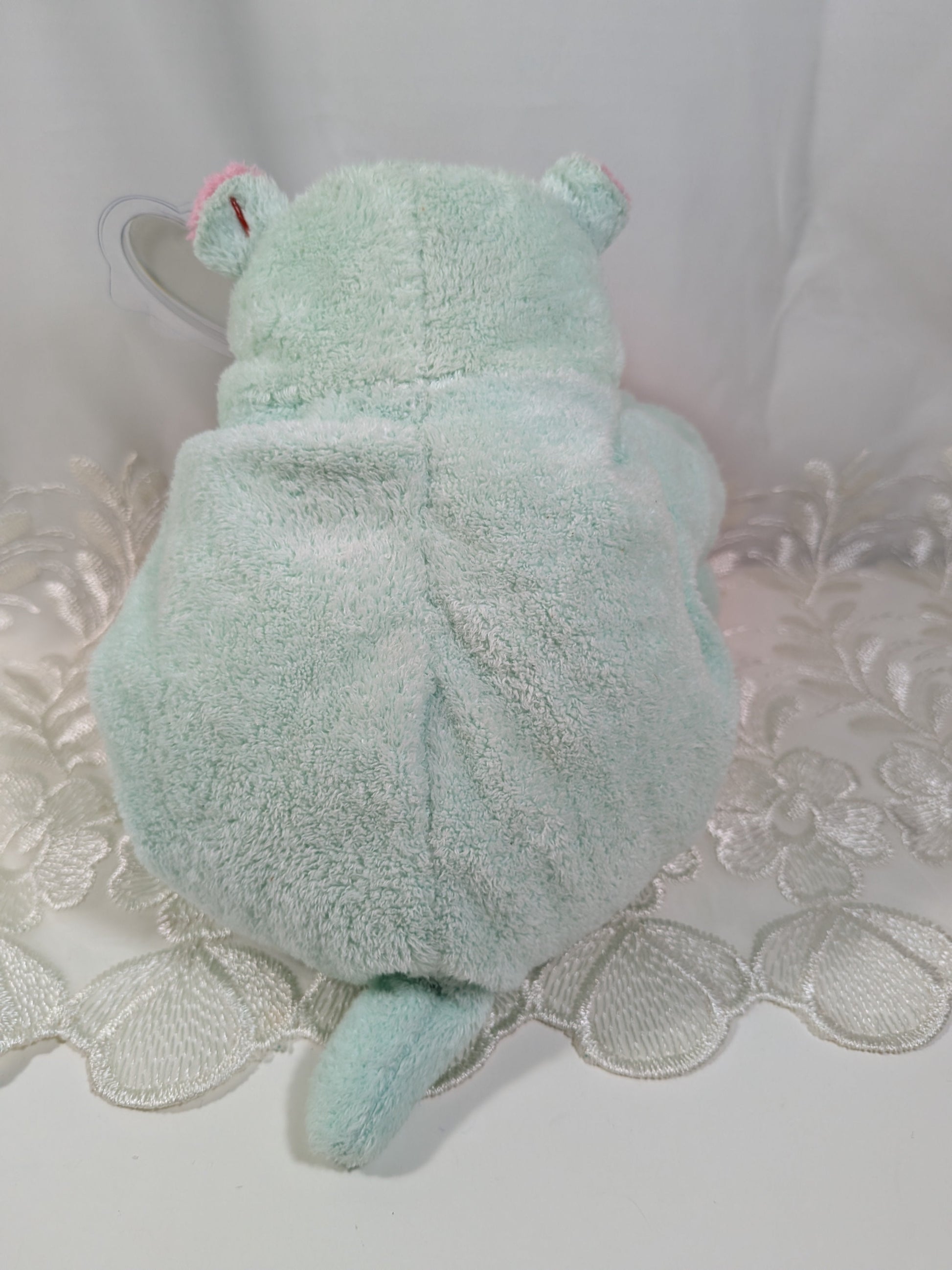 Ty Pluffies Collection - Tubby The Hippo (9in) *Rare* Near Mint - See Photos - Vintage Beanies Canada