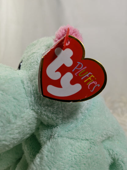 Ty Pluffies Collection - Tubby The Hippo (9in) *Rare* Near Mint - See Photos - Vintage Beanies Canada