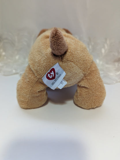 Ty Pluffies - Goodies The Dog With Christmas Stocking - Vintage Beanies Canada