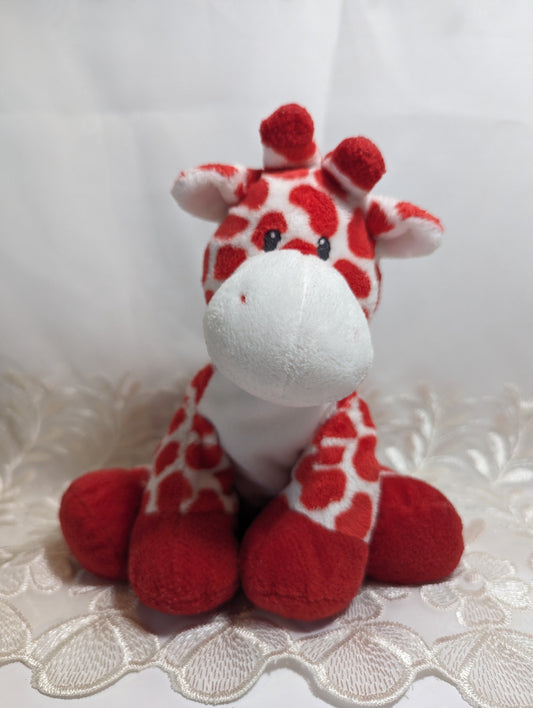 Ty Pluffies - Kisser the red and white giraffe (10in) No Hang Tag, Non-mint Tush Tag - Vintage Beanies Canada