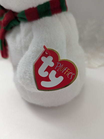 Ty Pluffies - Mr Snow The Snowman (10in) - Vintage Beanies Canada