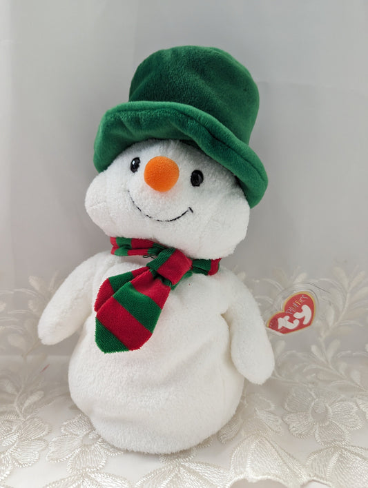 Ty Pluffies - Mr Snow The Snowman (10in) - Vintage Beanies Canada