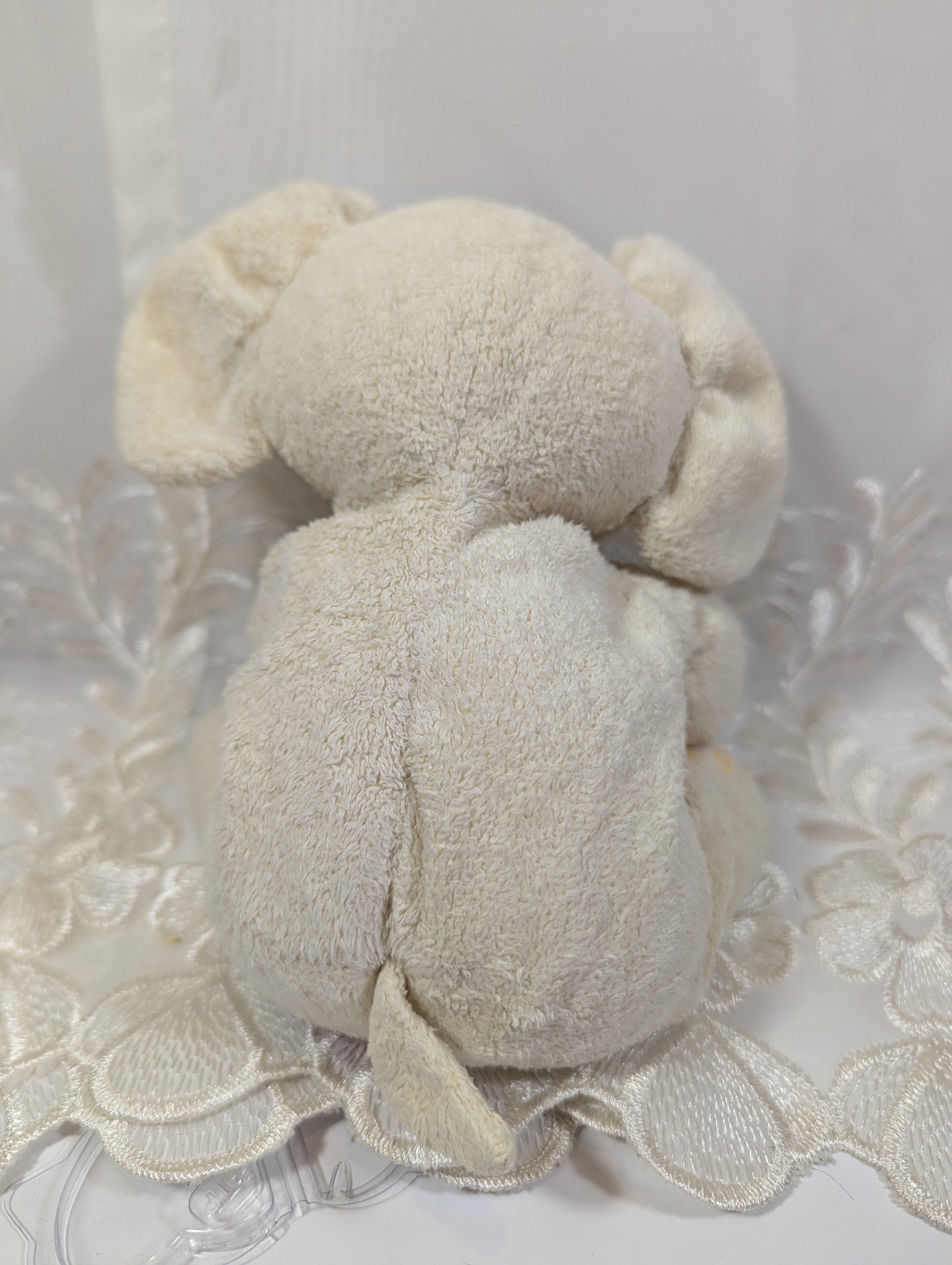 Ty Pluffies - P'nut The Yellow Elephant (9in) *Yellow Eyes* No Tag - Vintage Beanies Canada